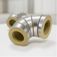 Отвод кашированный алюминиевой фольгой 18x50 мм 60° ГОСТ 23208-2003