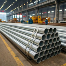 Труба стальная водогазопроводная оцинкованная 20x2.5 мм ДУ 15 09Г2С ГОСТ 3262-75
